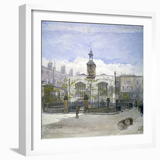 View of St Helen's Church, Bishopsgate, City of London, 1883-John Crowther-Framed Giclee Print