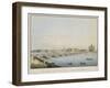 View of St. Isaac's Bridge, the Admiralty and the Winter Palace, St. Petersburg-Christian Gottlob Hammer-Framed Giclee Print