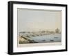 View of St. Isaac's Bridge, the Admiralty and the Winter Palace, St. Petersburg-Christian Gottlob Hammer-Framed Giclee Print