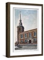 View of St James's Church, Piccadilly from Jermyn Street, London, 1806-Frederick Nash-Framed Giclee Print