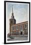 View of St James's Church, Piccadilly from Jermyn Street, London, 1806-Frederick Nash-Framed Giclee Print