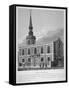 View of St James's Church, Piccadilly from Jermyn Street, London, 1814-Joseph Skelton-Framed Stretched Canvas