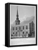 View of St James's Church, Piccadilly from Jermyn Street, London, 1814-Joseph Skelton-Framed Stretched Canvas