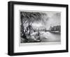 View of St James's Park and Buckingham Palace, Westminster, London, C1830-Thomas Mann Baynes-Framed Premium Giclee Print