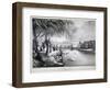 View of St James's Park and Buckingham Palace, Westminster, London, C1830-Thomas Mann Baynes-Framed Giclee Print