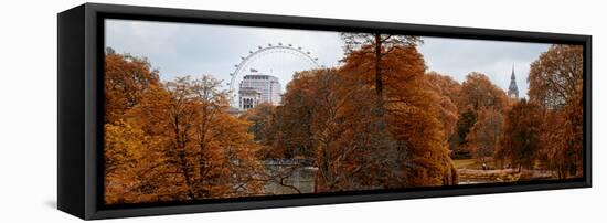 View of St James's Park Lake and Big Ben - London - UK - England - United Kingdom - Europe-Philippe Hugonnard-Framed Stretched Canvas