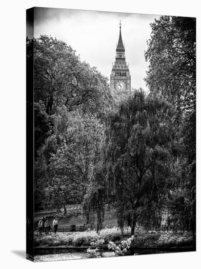 View of St James's Park Lake and Big Ben - London - UK - England - United Kingdom - Europe-Philippe Hugonnard-Stretched Canvas