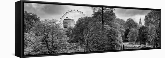 View of St James's Park Lake and Big Ben - London - UK - England - United Kingdom - Europe-Philippe Hugonnard-Framed Stretched Canvas