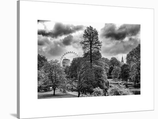 View of St James's Park Lake and Big Ben - London - UK - England - United Kingdom - Europe-Philippe Hugonnard-Stretched Canvas