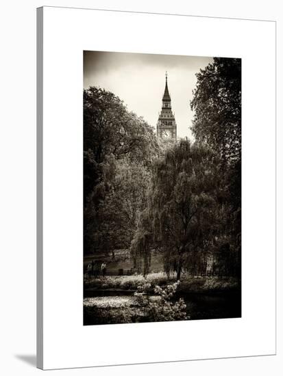 View of St James's Park Lake and Big Ben - London - UK - England - United Kingdom - Europe-Philippe Hugonnard-Stretched Canvas