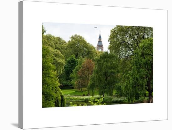 View of St James's Park Lake and Big Ben - London - UK - England - United Kingdom - Europe-Philippe Hugonnard-Stretched Canvas