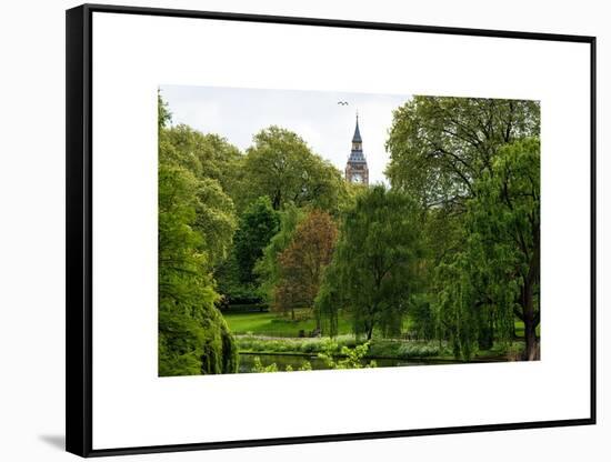 View of St James's Park Lake and Big Ben - London - UK - England - United Kingdom - Europe-Philippe Hugonnard-Framed Stretched Canvas