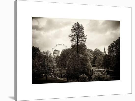 View of St James's Park Lake and Big Ben - London - UK - England - United Kingdom - Europe-Philippe Hugonnard-Stretched Canvas