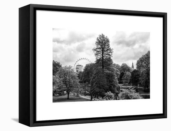 View of St James's Park Lake and Big Ben - London - UK - England - United Kingdom - Europe-Philippe Hugonnard-Framed Stretched Canvas