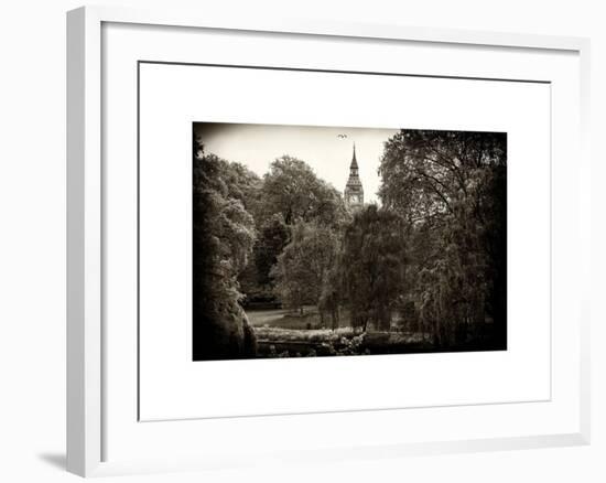 View of St James's Park Lake and Big Ben - London - UK - England - United Kingdom - Europe-Philippe Hugonnard-Framed Art Print