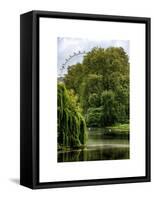 View of St James's Park Lake and the Millennium Wheel - London - England - United Kingdom-Philippe Hugonnard-Framed Stretched Canvas