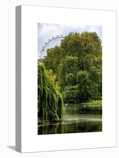 View of St James's Park Lake and the Millennium Wheel - London - England - United Kingdom-Philippe Hugonnard-Stretched Canvas