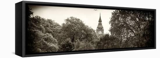 View of St James's Park Lake with Big Ben - London - UK - England - United Kingdom - Europe-Philippe Hugonnard-Framed Stretched Canvas