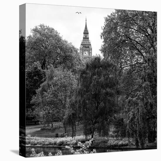 View of St James's Park Lake with Big Ben - London - UK - England - United Kingdom - Europe-Philippe Hugonnard-Stretched Canvas