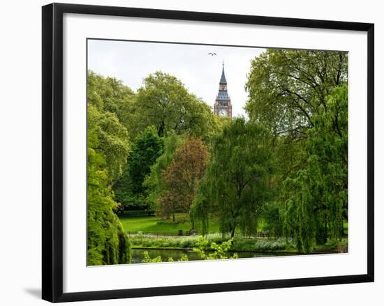 View of St James's Park Lake with Big Ben - London - UK - England - United Kingdom - Europe-Philippe Hugonnard-Framed Photographic Print