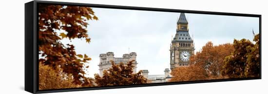 View of St James's Park with Big Ben - London - UK - England - United Kingdom - Europe-Philippe Hugonnard-Framed Stretched Canvas