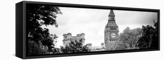 View of St James's Park with Big Ben - London - UK - England - United Kingdom - Europe-Philippe Hugonnard-Framed Stretched Canvas