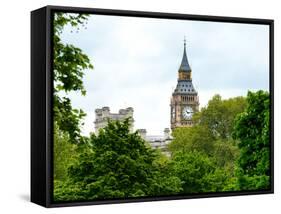 View of St James's Park with Big Ben - London - UK - England - United Kingdom - Europe-Philippe Hugonnard-Framed Stretched Canvas