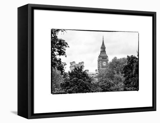 View of St James's Park with Big Ben - London - UK - England - United Kingdom - Europe-Philippe Hugonnard-Framed Stretched Canvas