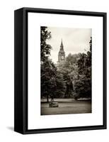 View of St James's Park with Big Ben - London - UK - England - United Kingdom - Europe-Philippe Hugonnard-Framed Stretched Canvas