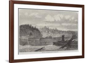 View of St Joe, Missouri, from the Kansas Side-null-Framed Giclee Print