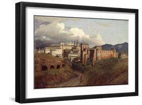 View of St. John Lateran, Rome, 1822-Joseph Desire Court-Framed Premium Giclee Print