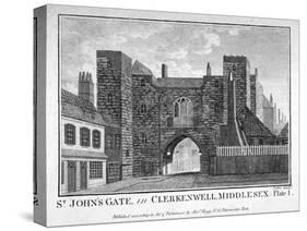 View of St John's Gate, Clerkenwell, London, C1790-John Peltro-Stretched Canvas