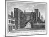 View of St John's Gate, Clerkenwell, London, C1790-John Peltro-Mounted Giclee Print
