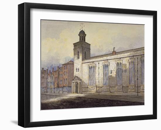 View of St Katherine Cree's Sundial, City of London, C1815-William Pearson-Framed Giclee Print