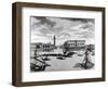 View of St. Mark's Square from the Lagoon, Venice (Engraving)-Francesco Zucchi-Framed Giclee Print