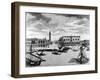 View of St. Mark's Square from the Lagoon, Venice (Engraving)-Francesco Zucchi-Framed Giclee Print