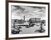 View of St. Mark's Square from the Lagoon, Venice (Engraving)-Francesco Zucchi-Framed Giclee Print