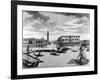 View of St. Mark's Square from the Lagoon, Venice (Engraving)-Francesco Zucchi-Framed Giclee Print