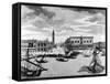 View of St. Mark's Square from the Lagoon, Venice (Engraving)-Francesco Zucchi-Framed Stretched Canvas