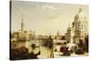 View of St. Marks from the Punta Della Dogana, Venice-Edward Pritchett-Stretched Canvas