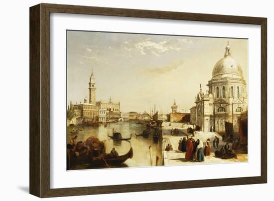 View of St. Marks from the Punta Della Dogana, Venice-Edward Pritchett-Framed Giclee Print