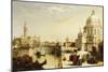 View of St. Marks from the Punta Della Dogana, Venice-Edward Pritchett-Mounted Giclee Print