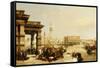 View of St. Marks from the Punta Della Dogana, Venice-Edward Pritchett-Framed Stretched Canvas