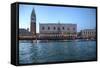 View of St. Marks Square and Doge Palace from Canal, Venice, Italy-Darrell Gulin-Framed Stretched Canvas