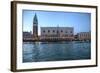 View of St. Marks Square and Doge Palace from Canal, Venice, Italy-Darrell Gulin-Framed Photographic Print