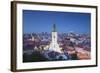 View of St Martin's Cathedral and City Skyline, Bratislava, Slovakia-Ian Trower-Framed Photographic Print