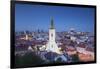 View of St Martin's Cathedral and City Skyline, Bratislava, Slovakia-Ian Trower-Framed Photographic Print