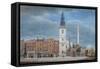 View of St. Michael Church, Crooked Lane, London, Designed by Christopher Wren, During…-George The Elder Scharf-Framed Stretched Canvas