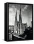 View of St. Patrick's Cathedral-null-Framed Stretched Canvas