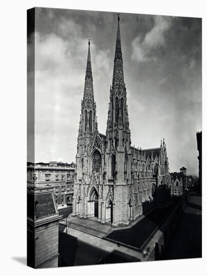 View of St. Patrick's Cathedral-null-Stretched Canvas